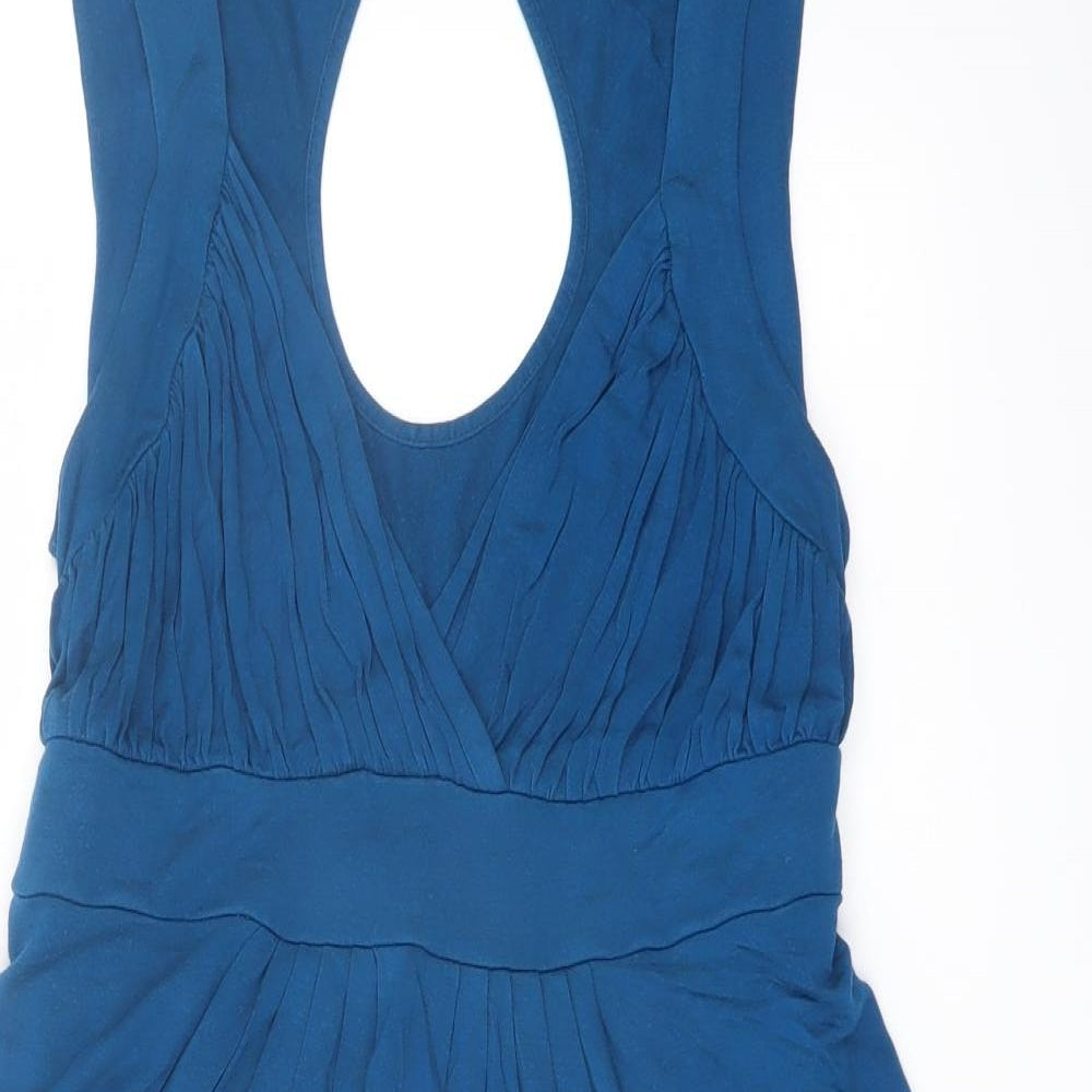 Dorothy Perkins Womens Blue Viscose Basic Tank Size 20 V-Neck