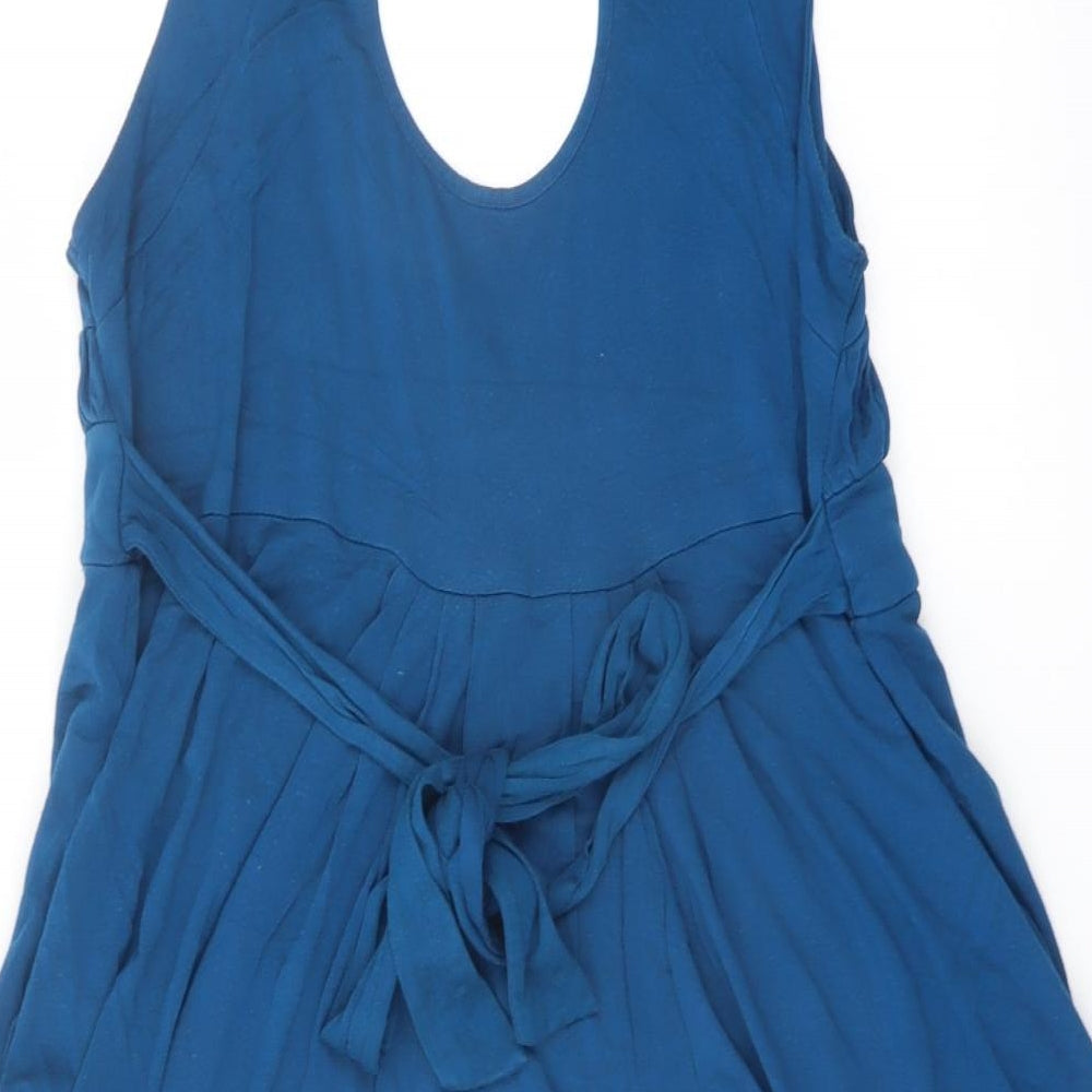 Dorothy Perkins Womens Blue Viscose Basic Tank Size 20 V-Neck