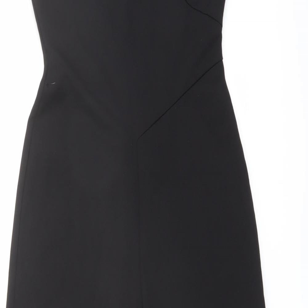 Zara Womens Black Polyester Jumpsuit One-Piece Size S Pullover