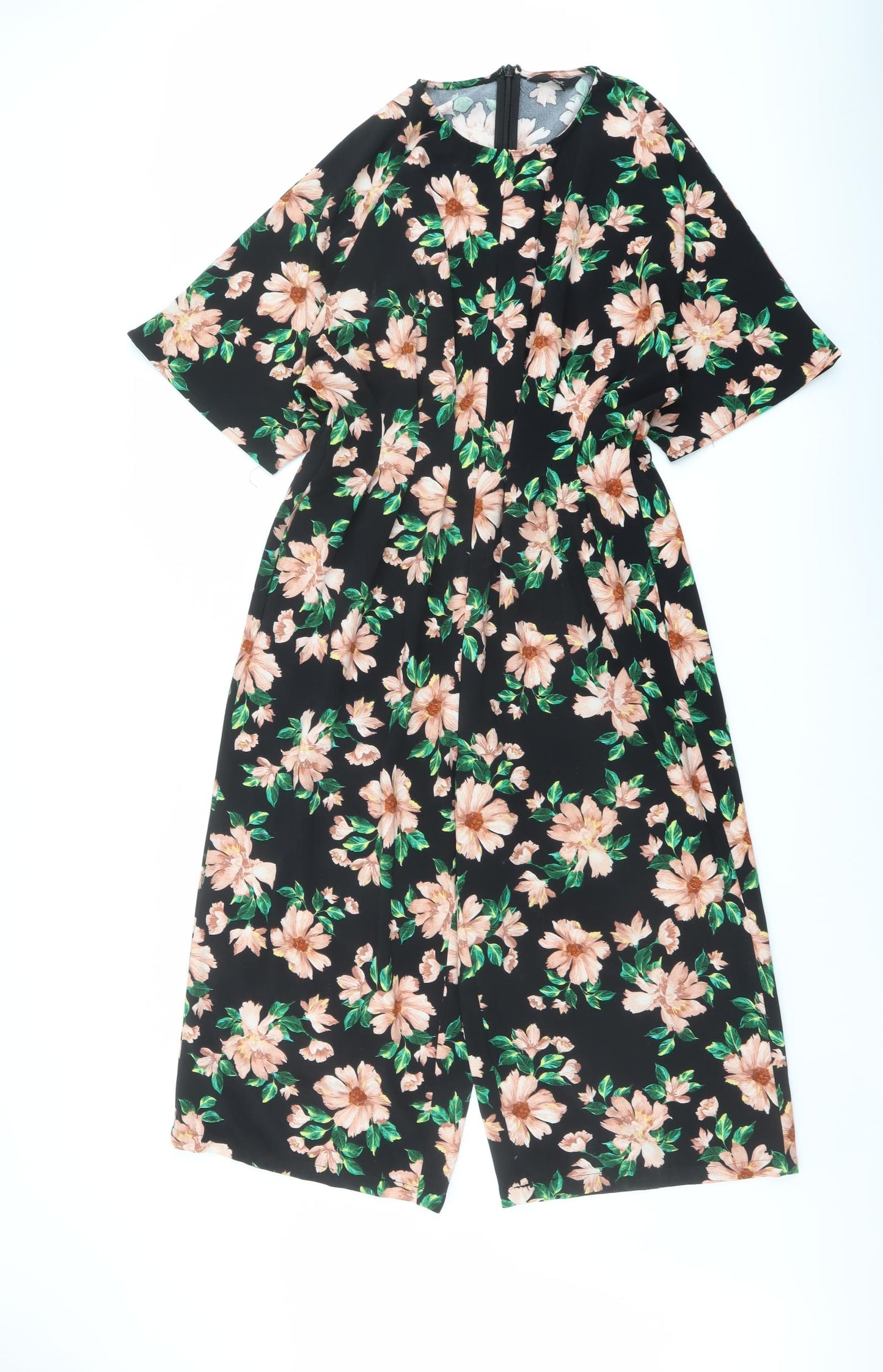 NEXT Womens Multicoloured Floral Polyester Jumpsuit One-Piece Size 10 Zip
