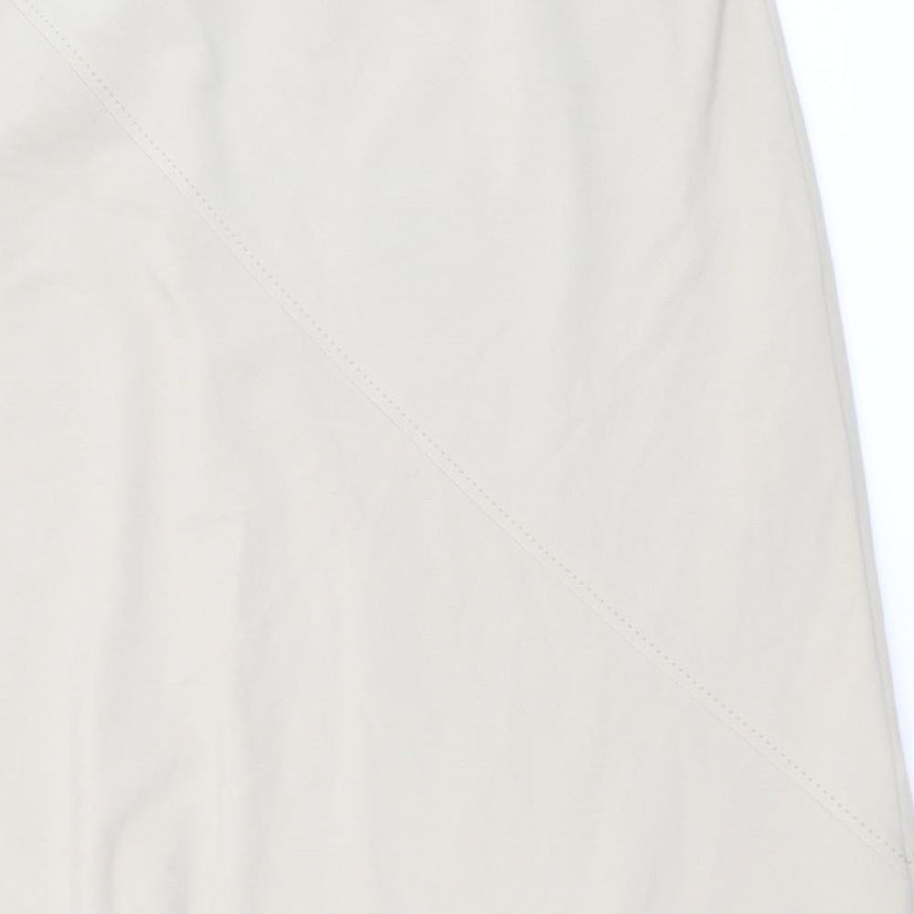 Sarah Hamilton Womens Beige Polyester A-Line Skirt Size 20