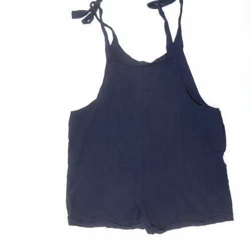 Roman Womens Blue Cotton Playsuit One-Piece Size 14 Pullover