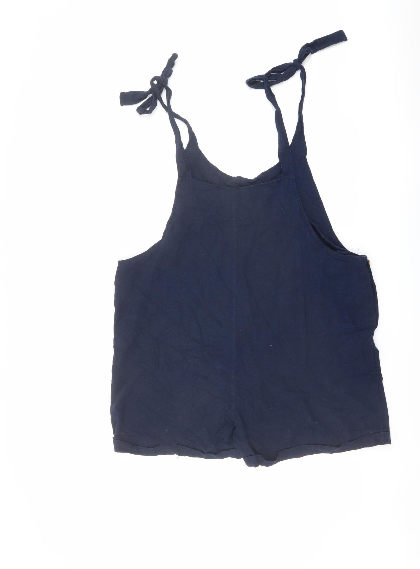 Roman Womens Blue Cotton Playsuit One-Piece Size 14 Pullover