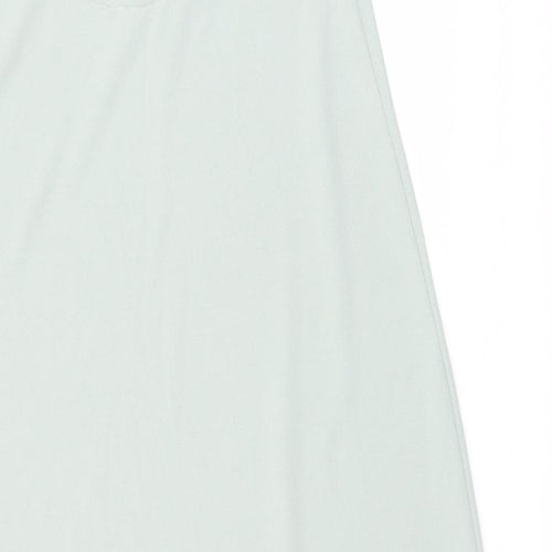 Zara Womens Green Polyester Tank Dress Size L Round Neck Pullover