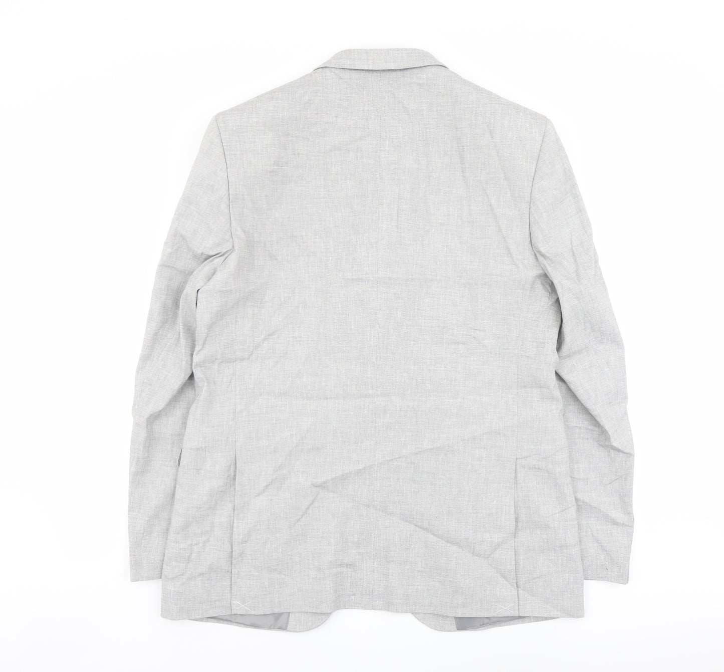 Marks and Spencer Mens Grey Polyester Jacket Suit Jacket Size 42 Regular