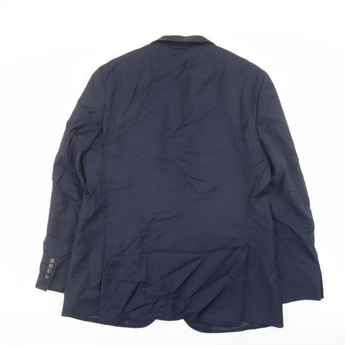 Autograph Mens Blue Wool Jacket Suit Jacket Size 44 Regular
