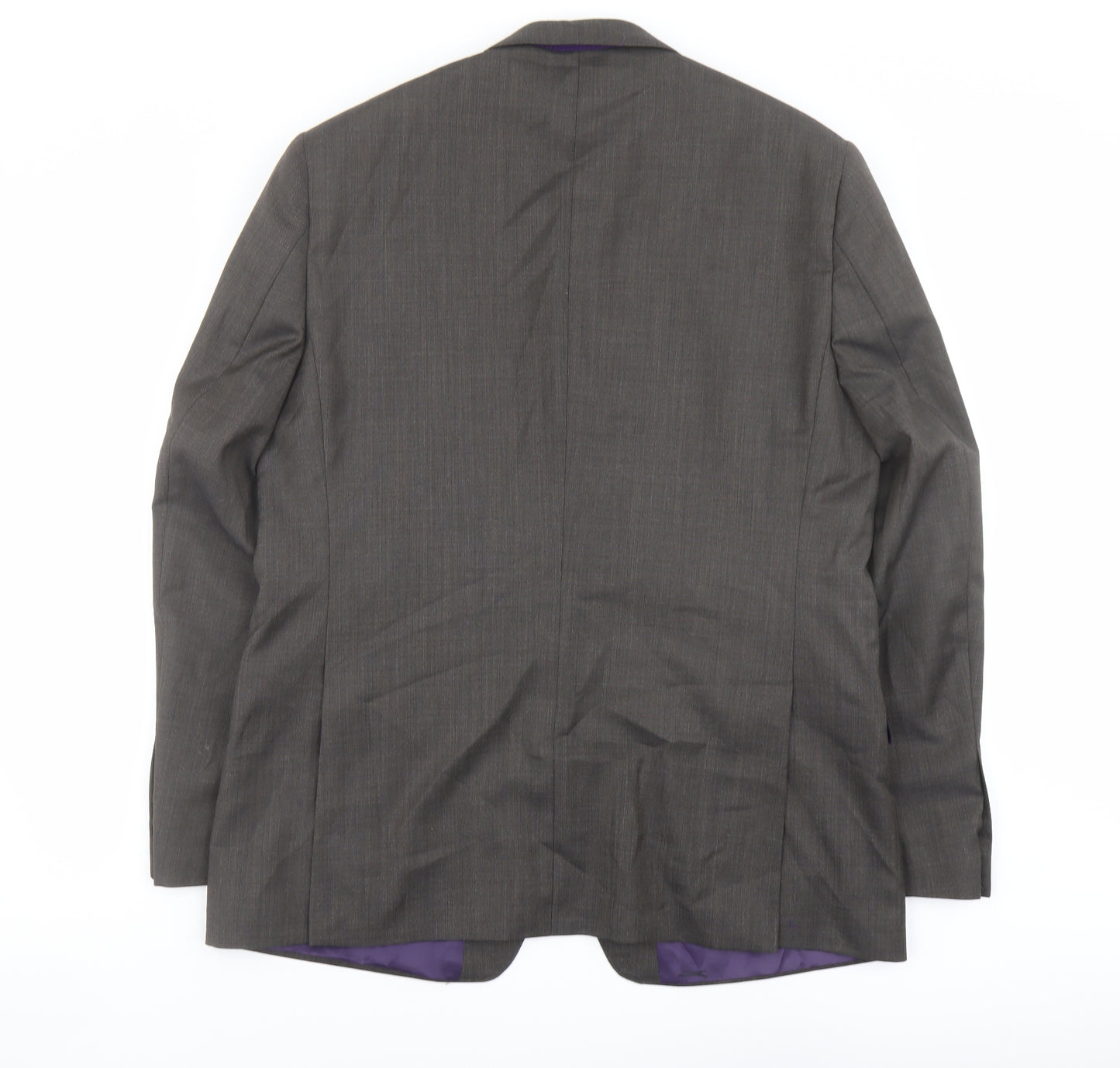 Paul Costelloe Mens Grey Wool Jacket Suit Jacket Size 44 Regular