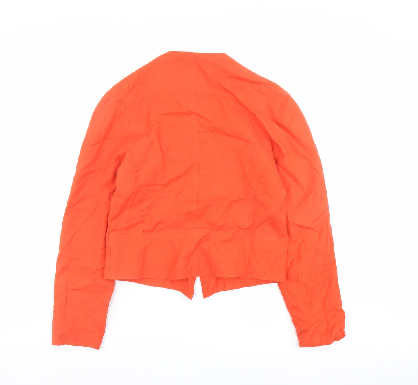 Alain Cornelle Womens Orange Jacket Blazer Size 12 Button