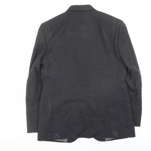 Marks and Spencer Mens Grey Wool Jacket Suit Jacket Size 40 Regular