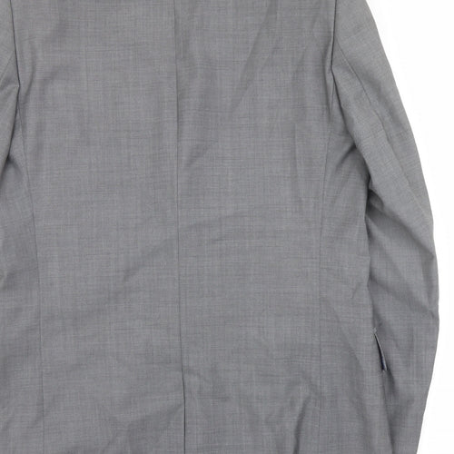Linea Mens Grey Wool Jacket Suit Jacket Size 42 Regular