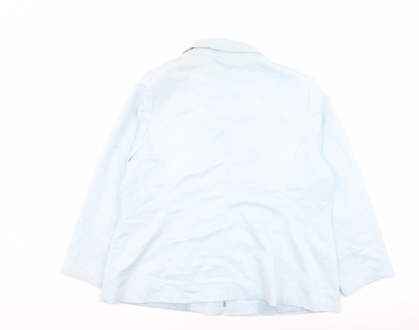 M&Co Womens Blue Jacket Size 20 Zip