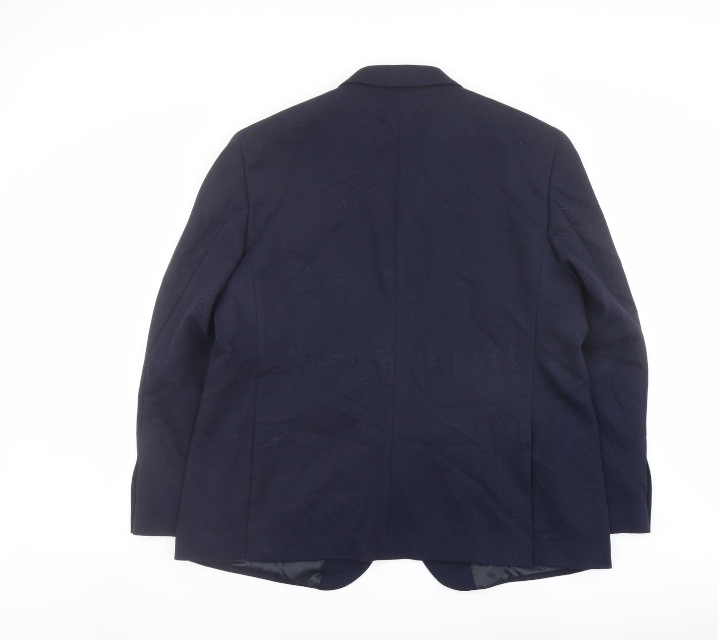 Marks and Spencer Mens Blue Polyamide Jacket Suit Jacket Size 48 Regular