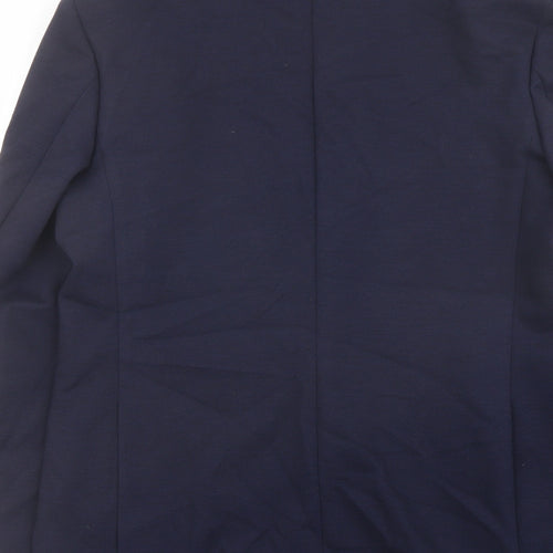 Marks and Spencer Mens Blue Polyamide Jacket Suit Jacket Size 42 Regular