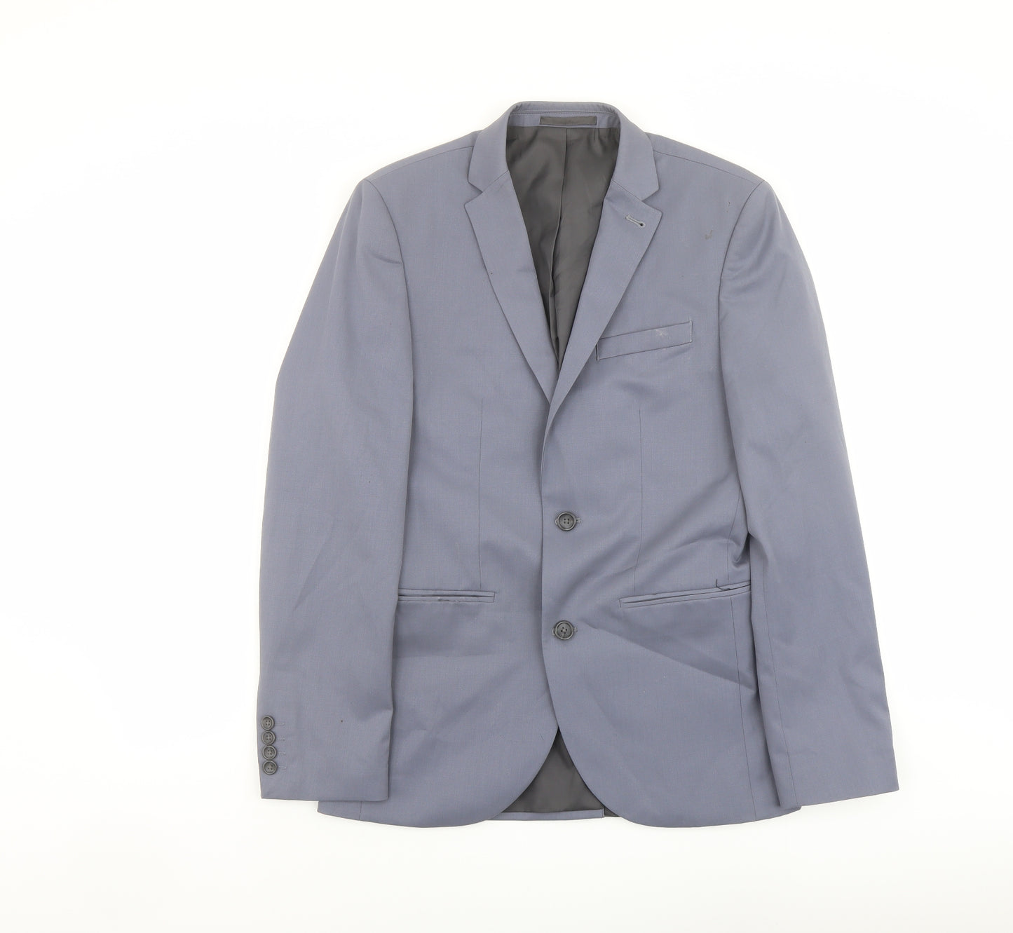 NEXT Mens Blue Polyester Jacket Suit Jacket Size 36 Regular
