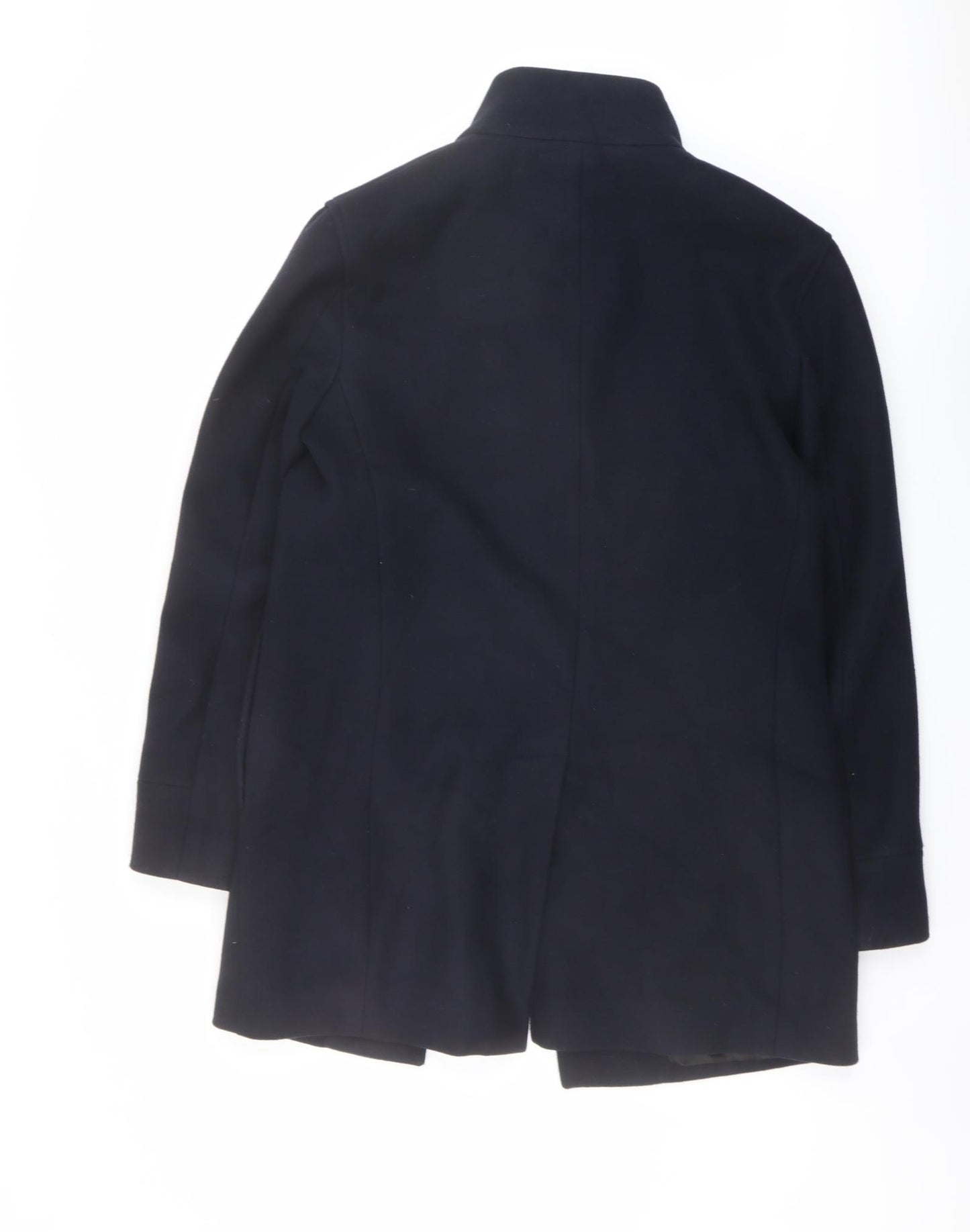 Marks and Spencer Mens Blue Overcoat Coat Size S Button