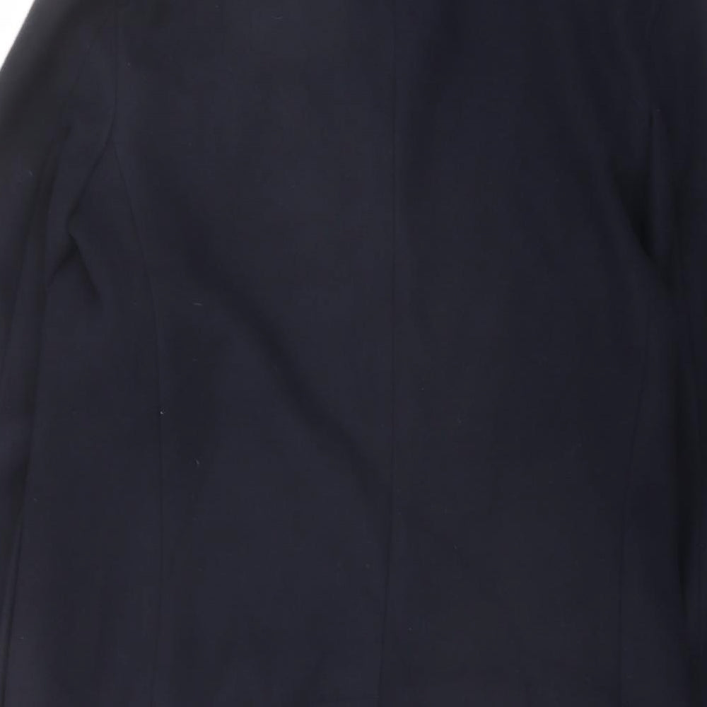 Marks and Spencer Mens Blue Overcoat Coat Size S Button
