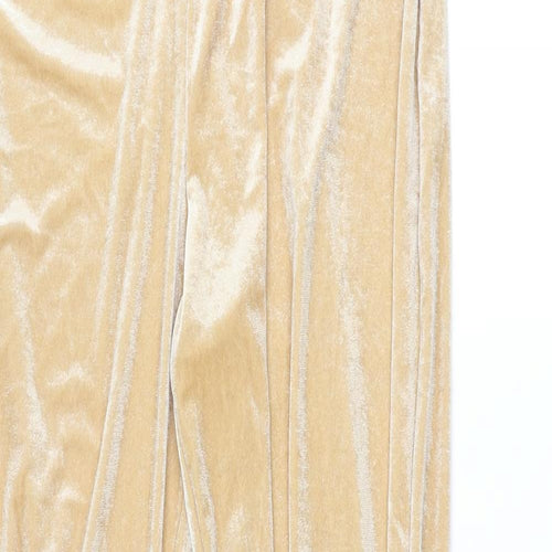 New Look Womens Beige Polyester Jogger Trousers Size 14 L29 in Regular