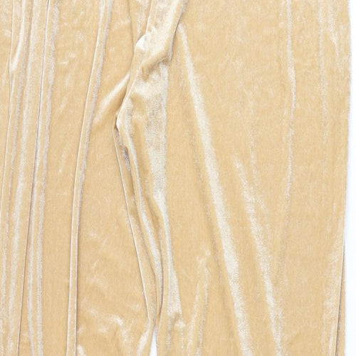 New Look Womens Beige Polyester Jogger Trousers Size 14 L29 in Regular