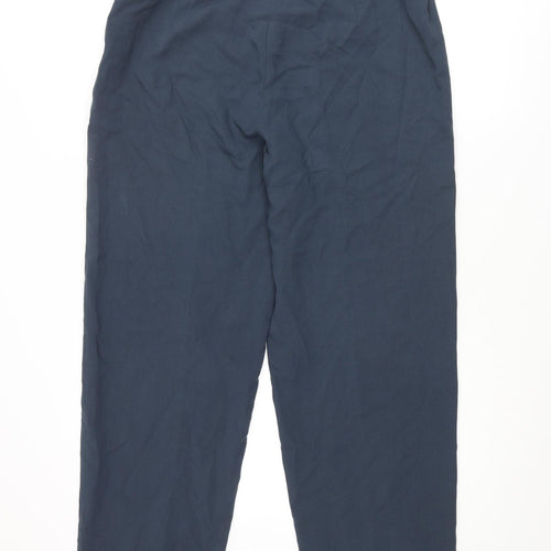 Planet Womens Blue Polyester Trousers Size 30 in L30 in Regular Zip