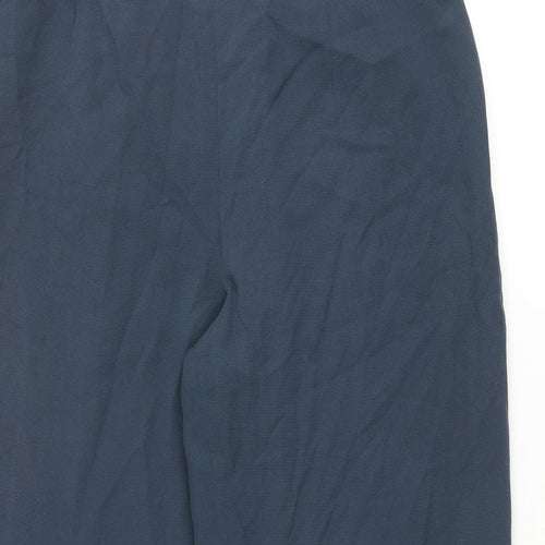 Planet Womens Blue Polyester Trousers Size 30 in L30 in Regular Zip