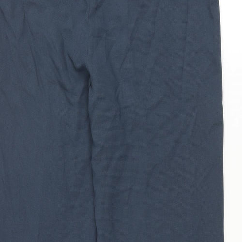 Planet Womens Blue Polyester Trousers Size 30 in L30 in Regular Zip
