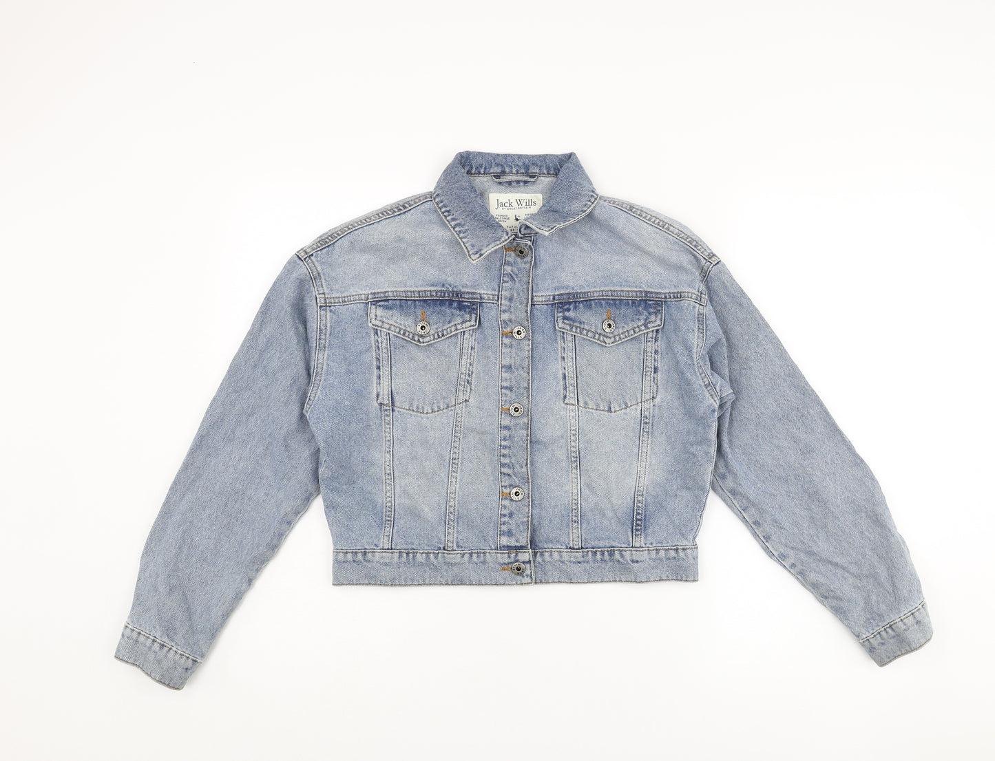 Jack Wills Womens Blue Jacket Size 6 Button