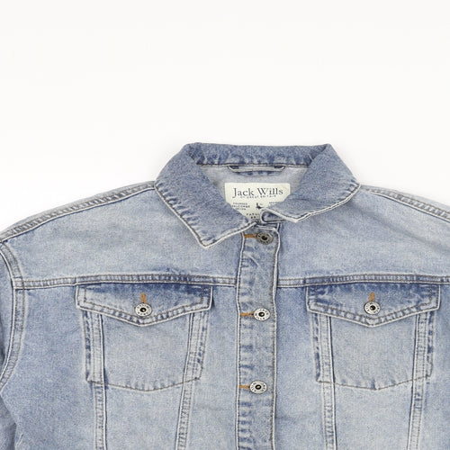 Jack Wills Womens Blue Jacket Size 6 Button