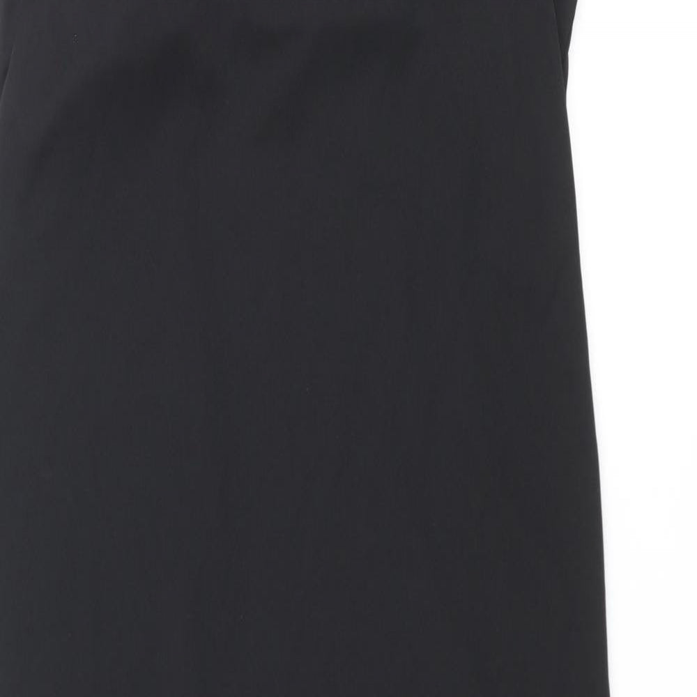 H&M Womens Black Polyester Tank Dress Size XS Square Neck Pullover