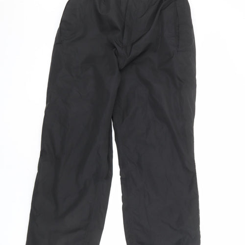 Stuburt Womens Black Herringbone Polyester Snow Pants Trousers Size 30 in L27 in Regular Zip