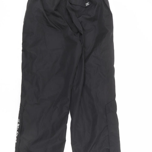 Stuburt Womens Black Herringbone Polyester Snow Pants Trousers Size 30 in L27 in Regular Zip