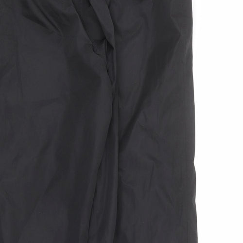 Stuburt Womens Black Herringbone Polyester Snow Pants Trousers Size 30 in L27 in Regular Zip