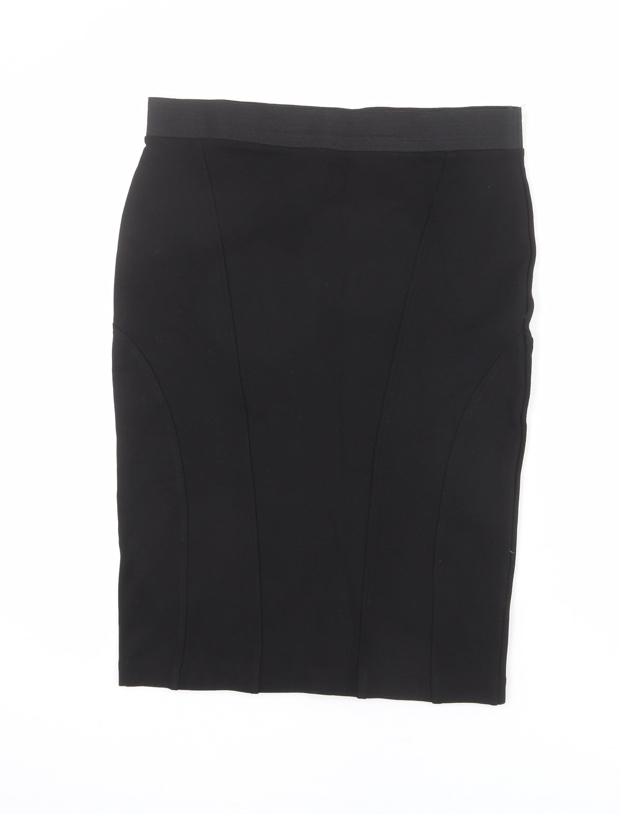 NEXT Womens Black Viscose Straight & Pencil Skirt Size 14