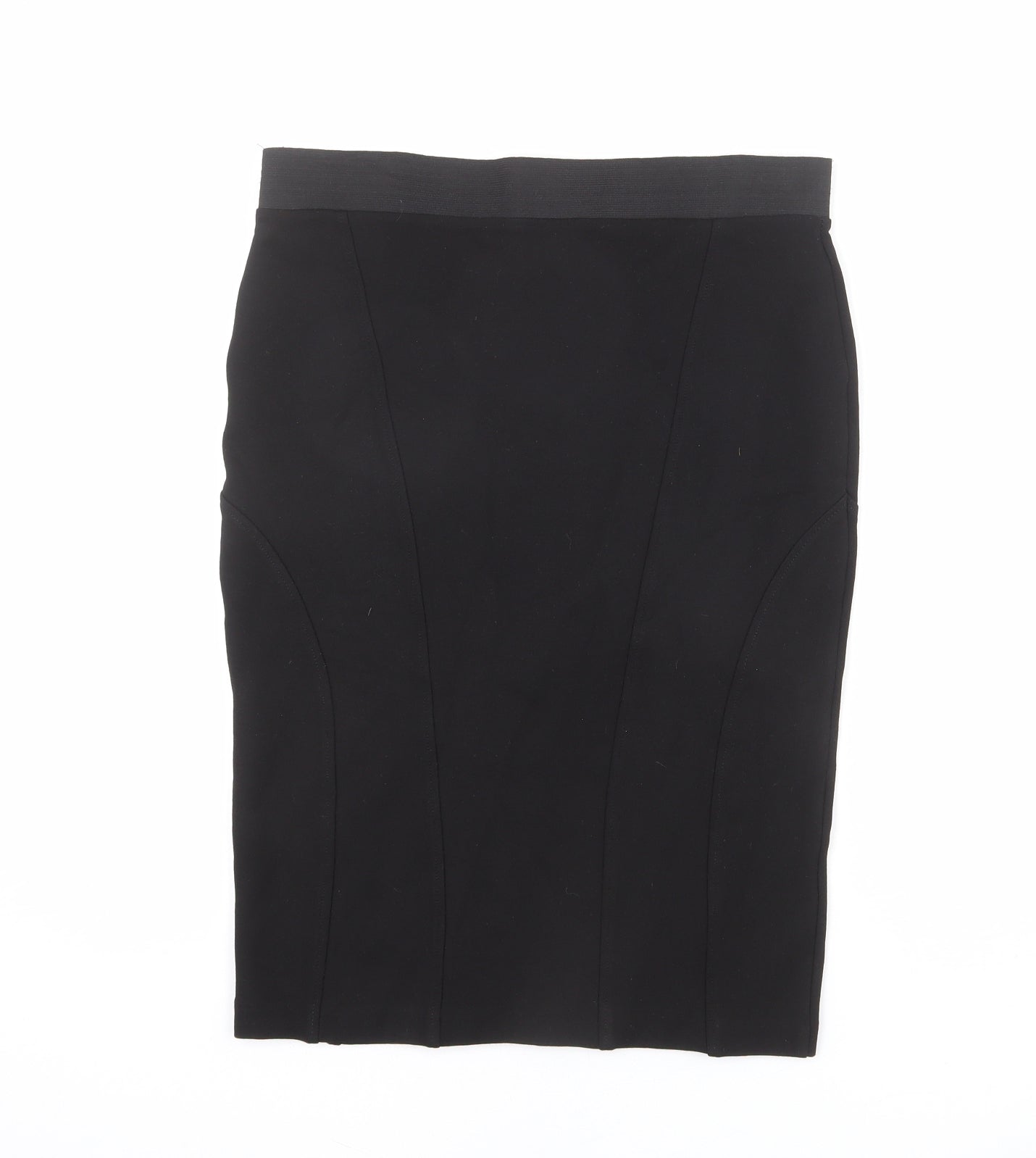 NEXT Womens Black Viscose Straight & Pencil Skirt Size 14