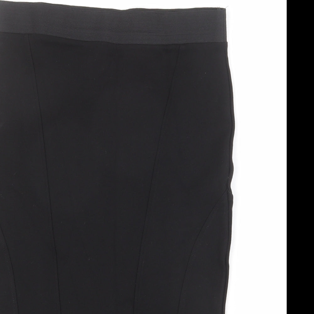 NEXT Womens Black Viscose Straight & Pencil Skirt Size 14
