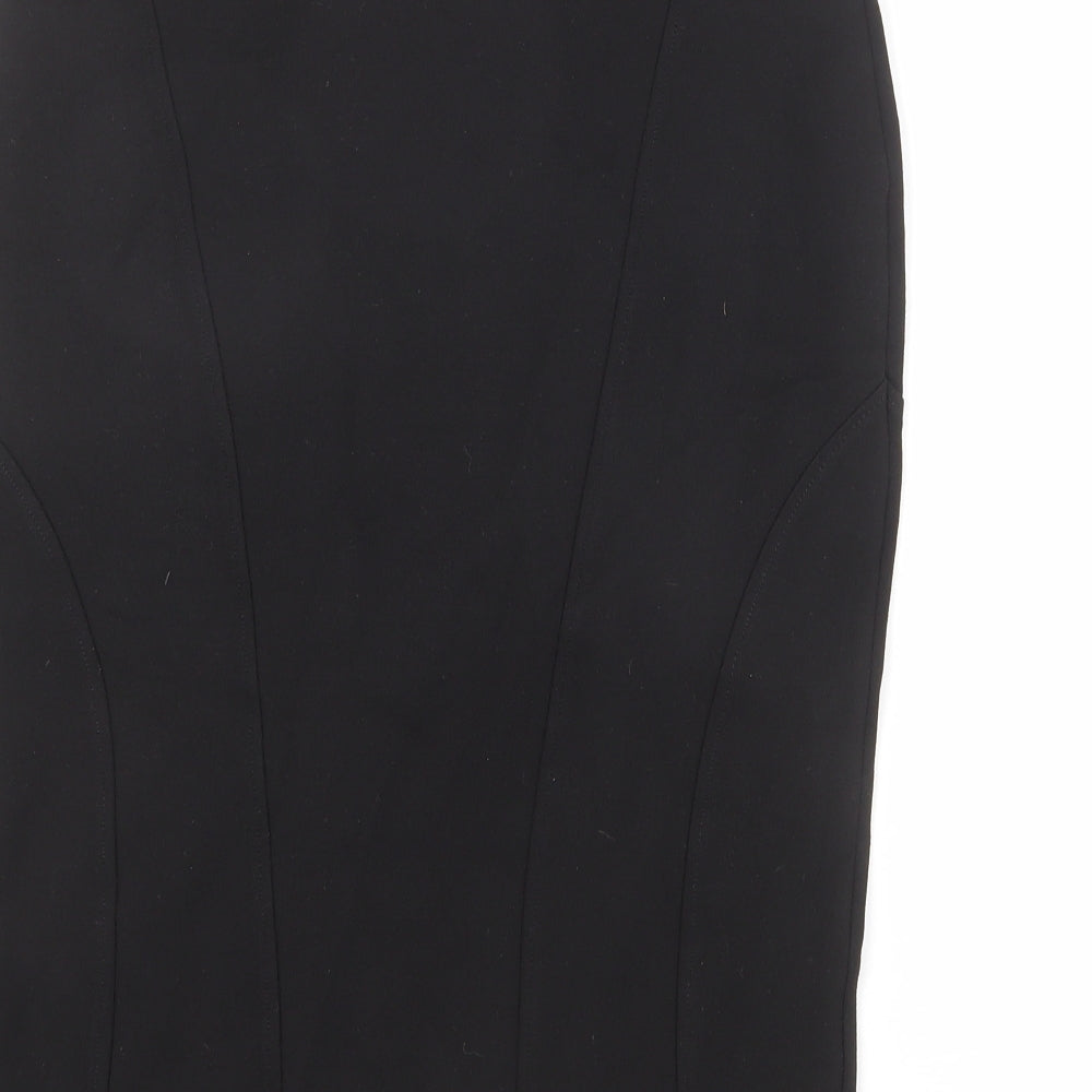 NEXT Womens Black Viscose Straight & Pencil Skirt Size 14
