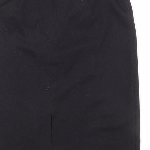 EWM Womens Black Polyester Straight & Pencil Skirt Size 32 in Zip