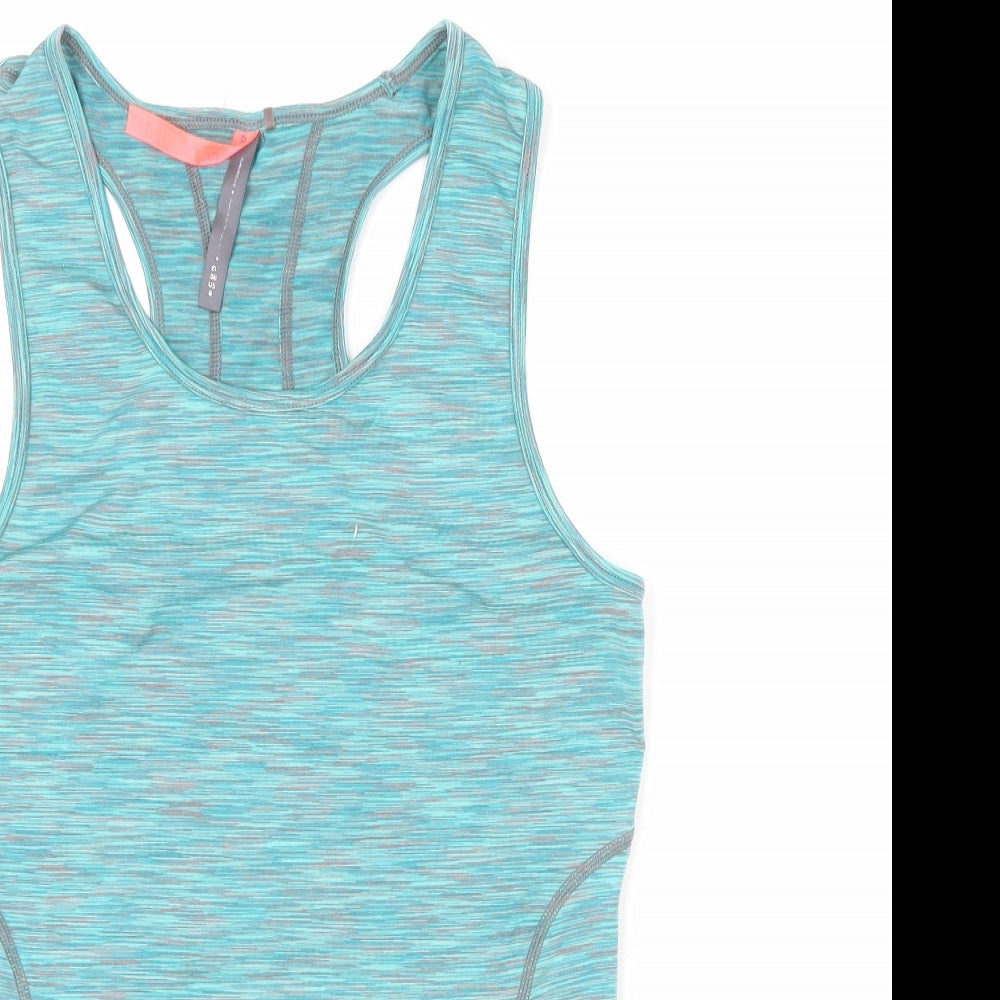 Athera Womens Multicoloured Geometric Polyester Basic Tank Size 10 Round Neck Pullover