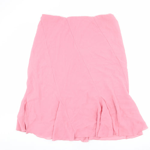 Bonmarché Womens Pink Polyester Swing Skirt Size 20