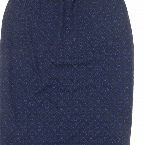 Marisota Womens Blue Geometric Polyester Straight & Pencil Skirt Size 20