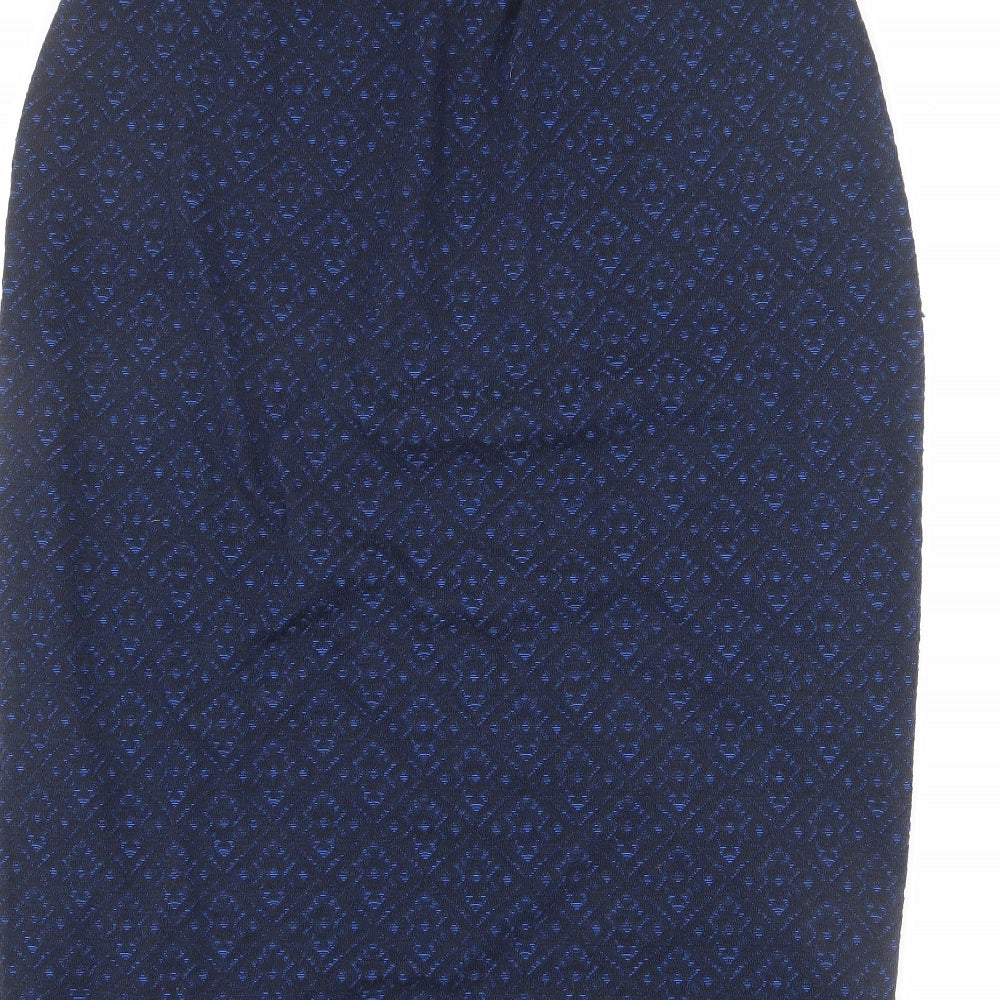 Marisota Womens Blue Geometric Polyester Straight & Pencil Skirt Size 20