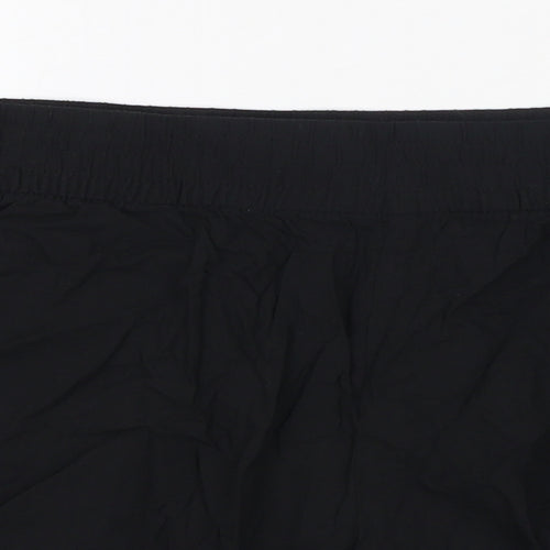 H&M Womens Black 100% Cotton Bermuda Shorts Size 18 L15 in Regular Pull On