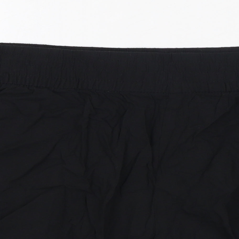 H&M Womens Black 100% Cotton Bermuda Shorts Size 18 L15 in Regular Pull On