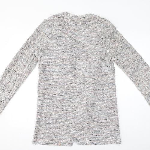 New Look Womens Grey Round Neck Polyester Cardigan Jumper Size 10