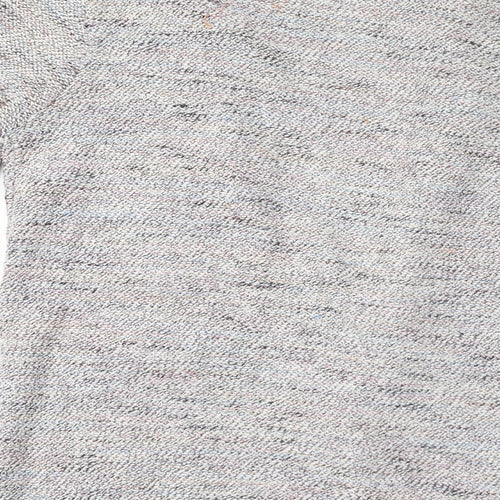 New Look Womens Grey Round Neck Polyester Cardigan Jumper Size 10