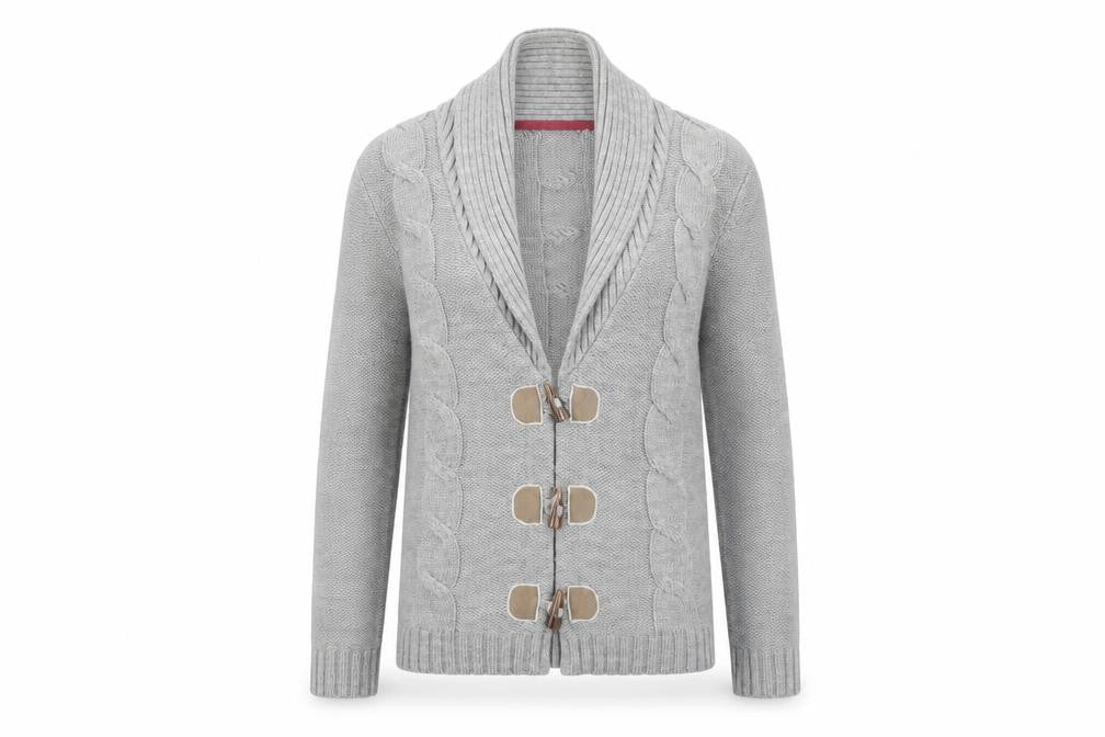 Angel Womens Grey V-Neck Acrylic Cardigan Jumper Size XS - Elbow patches