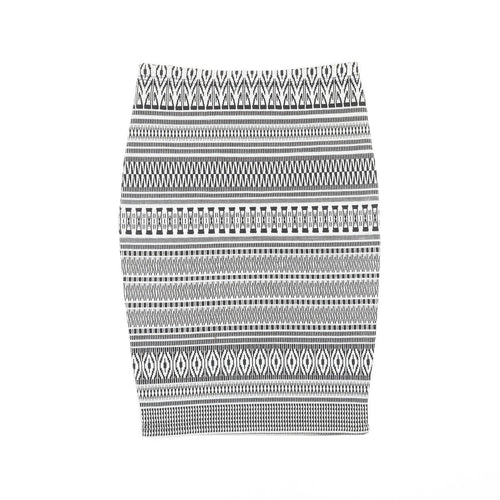 FOREVER 21 Womens Multicoloured Geometric Polyester Bandage Skirt Size M
