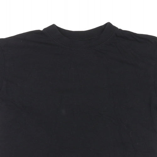 Blaklader Mens Black Cotton T-Shirt Size S Crew Neck
