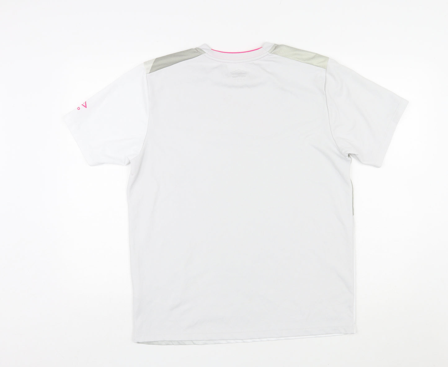 Umbro Womens Multicoloured Colourblock Polyester Basic T-Shirt Size L Round Neck Pullover