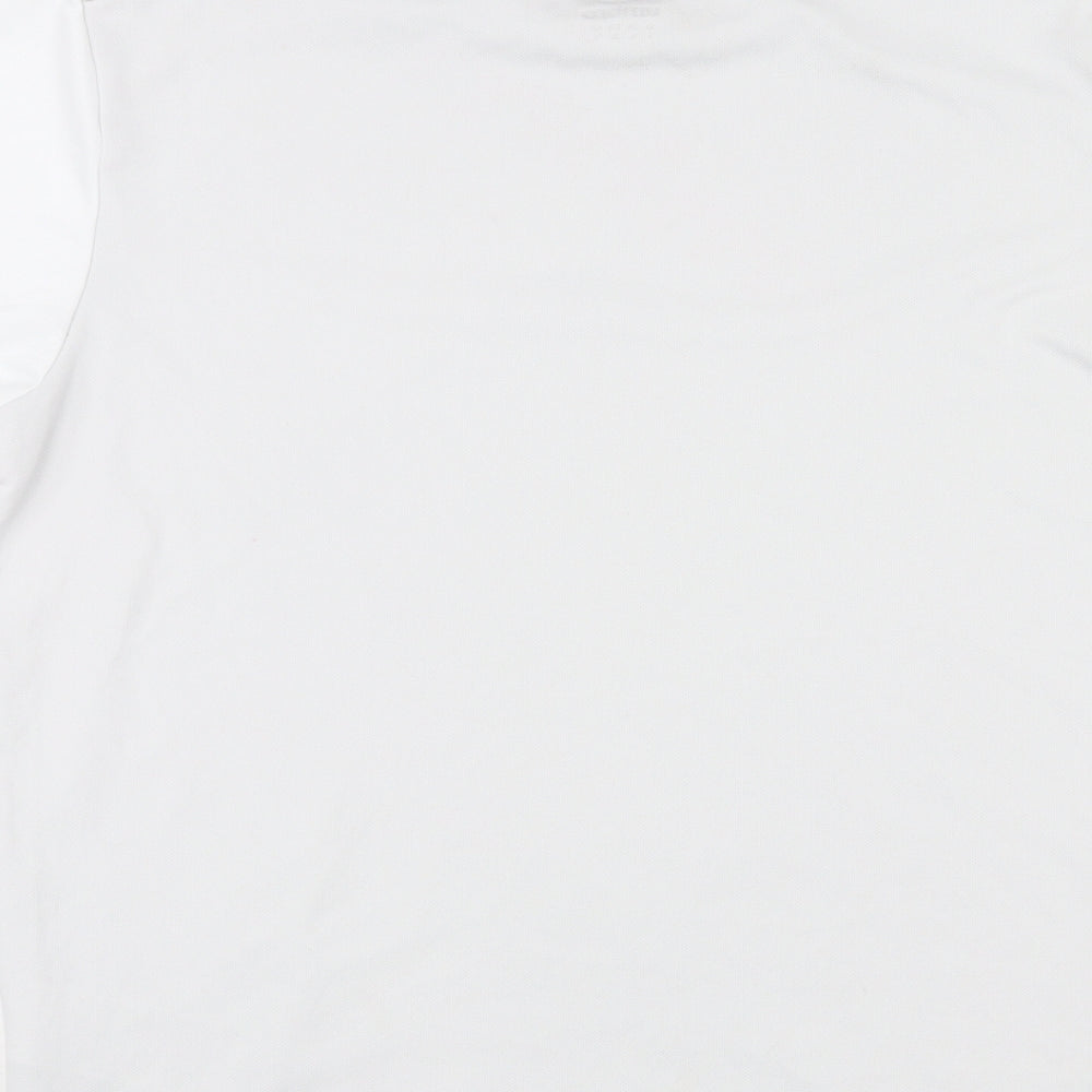 Umbro Womens Multicoloured Colourblock Polyester Basic T-Shirt Size L Round Neck Pullover