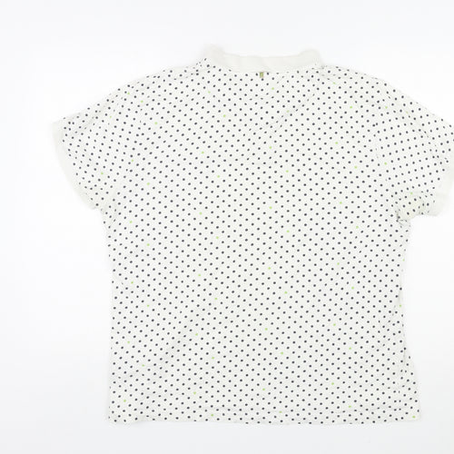 Pretty Green Mens Multicoloured Polka Dot Cotton Polo Size XL Collared Pullover